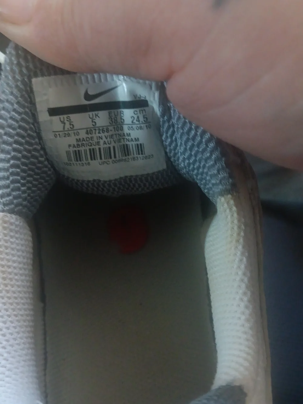 Nike shox size